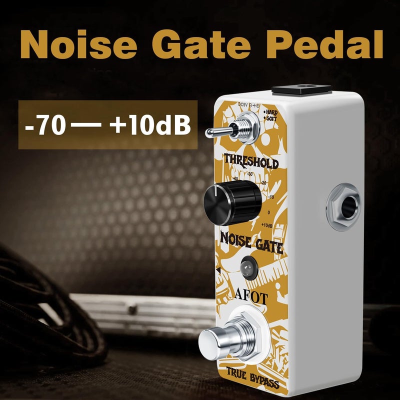 AFOT Noise Gate Pedal, Noise Killer Guitar Pedal Noise Suppressor Effect 2 Modes for Electric Guitar and Bass True Bypass - Image 4